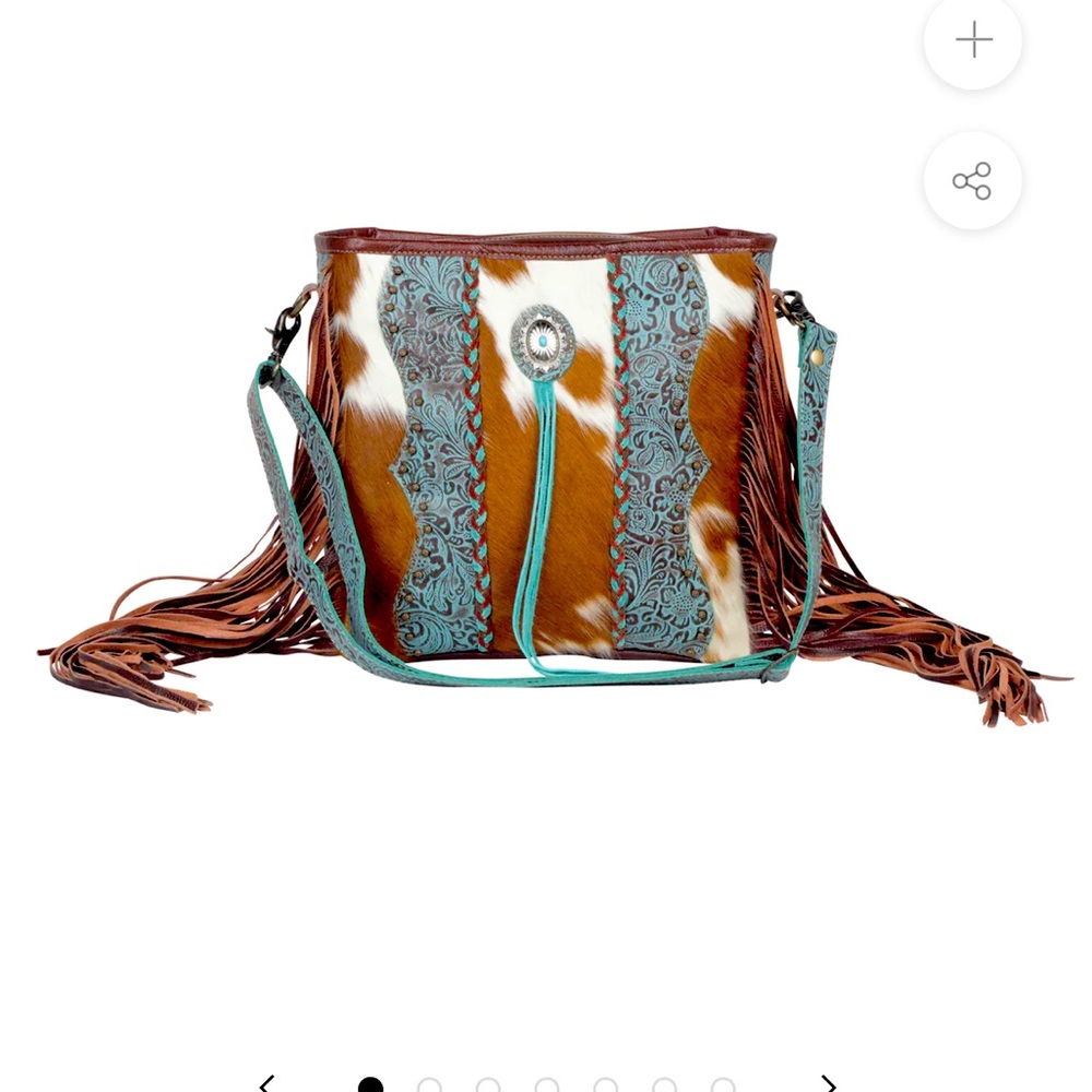DENDRITE LEATHER & HAIRON BAG